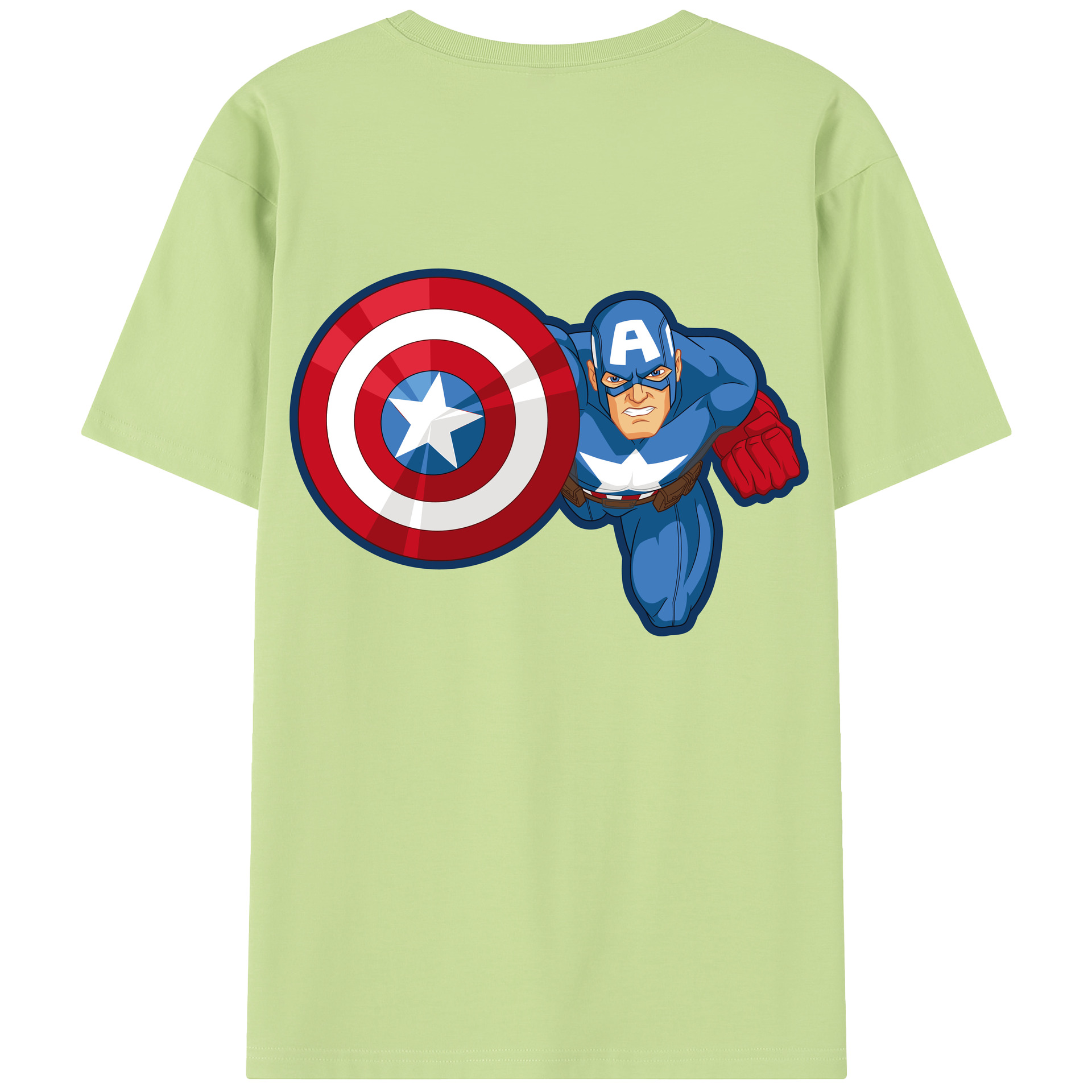 （画像用） アベンジャーズ The Avengers 綿100％半袖Tシャツ（背面プリント）